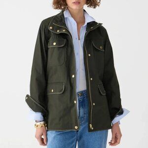 J. Crew - Waxed Cotton - Downtown Field Jacket - Dark Moss - Size M